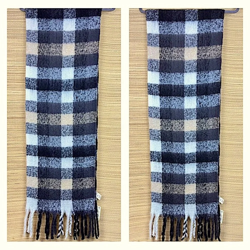 a.n.a. NWT Plush Plaid Brushed Blanket Scarf Wraps